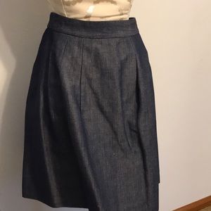 Denim full skirt